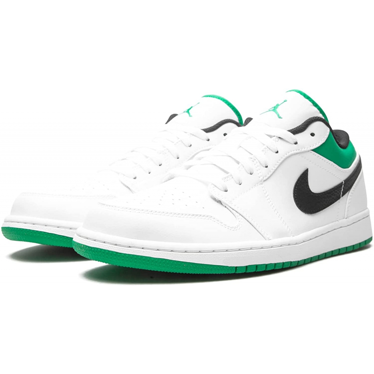 Air Jordan 1 Low White and Lucky Green - Image 2