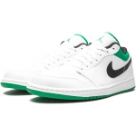 Air Jordan 1 Low White and Lucky Green - Image 2