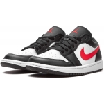 Air Jordan 1 Low Siren Red and Black and White Womens - Image 3