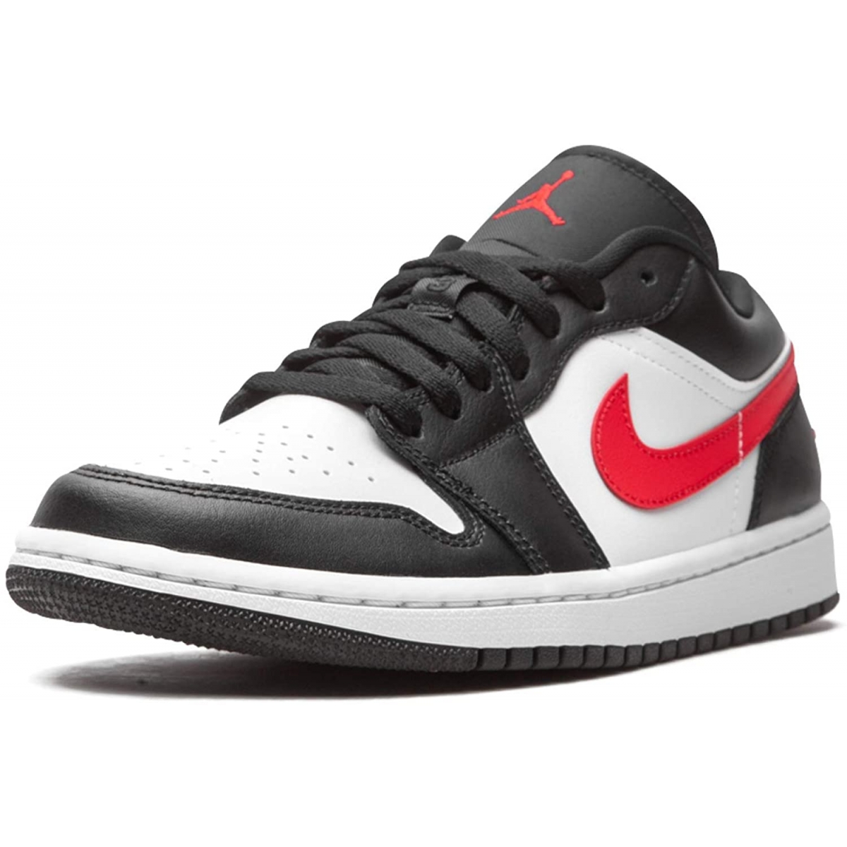 Air Jordan 1 Low Siren Red and Black and White Womens - Image 5