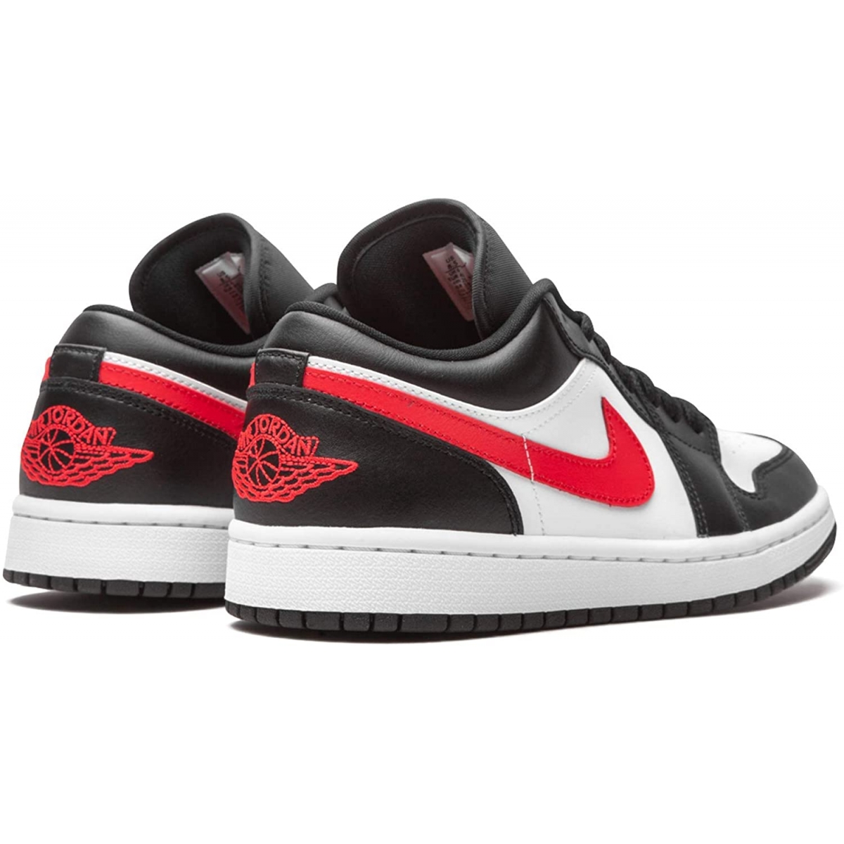 Air Jordan 1 Low Siren Red and Black and White Womens - Image 4