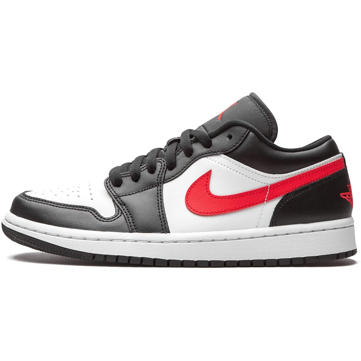 Air Jordan 1 Low Siren Red and Black and White Womens - Image 2