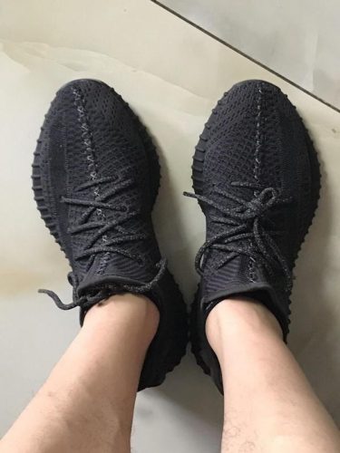 Yeezy 350 Boost V2 Reflective Black photo review