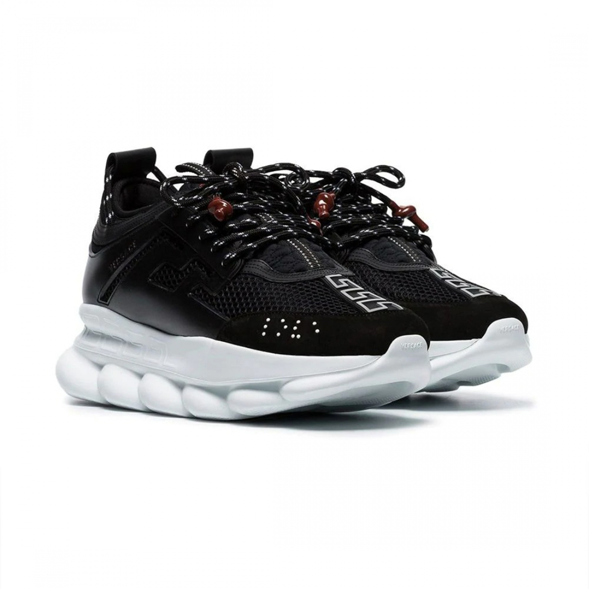 Versace Chain Reaction Suede Trim Black - Image 3