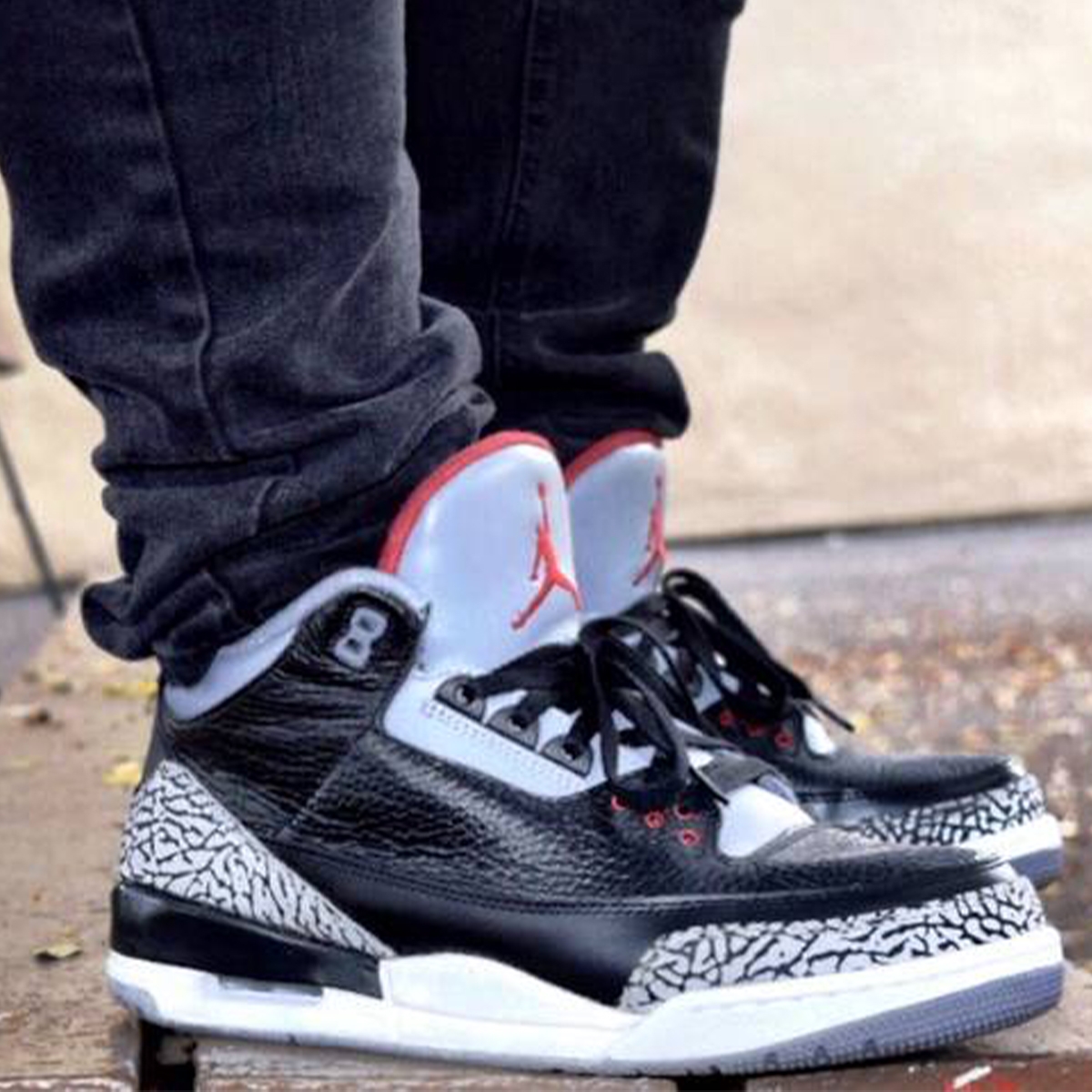 Air Jordan 3 Retro Black Cement 2011 - Image 6