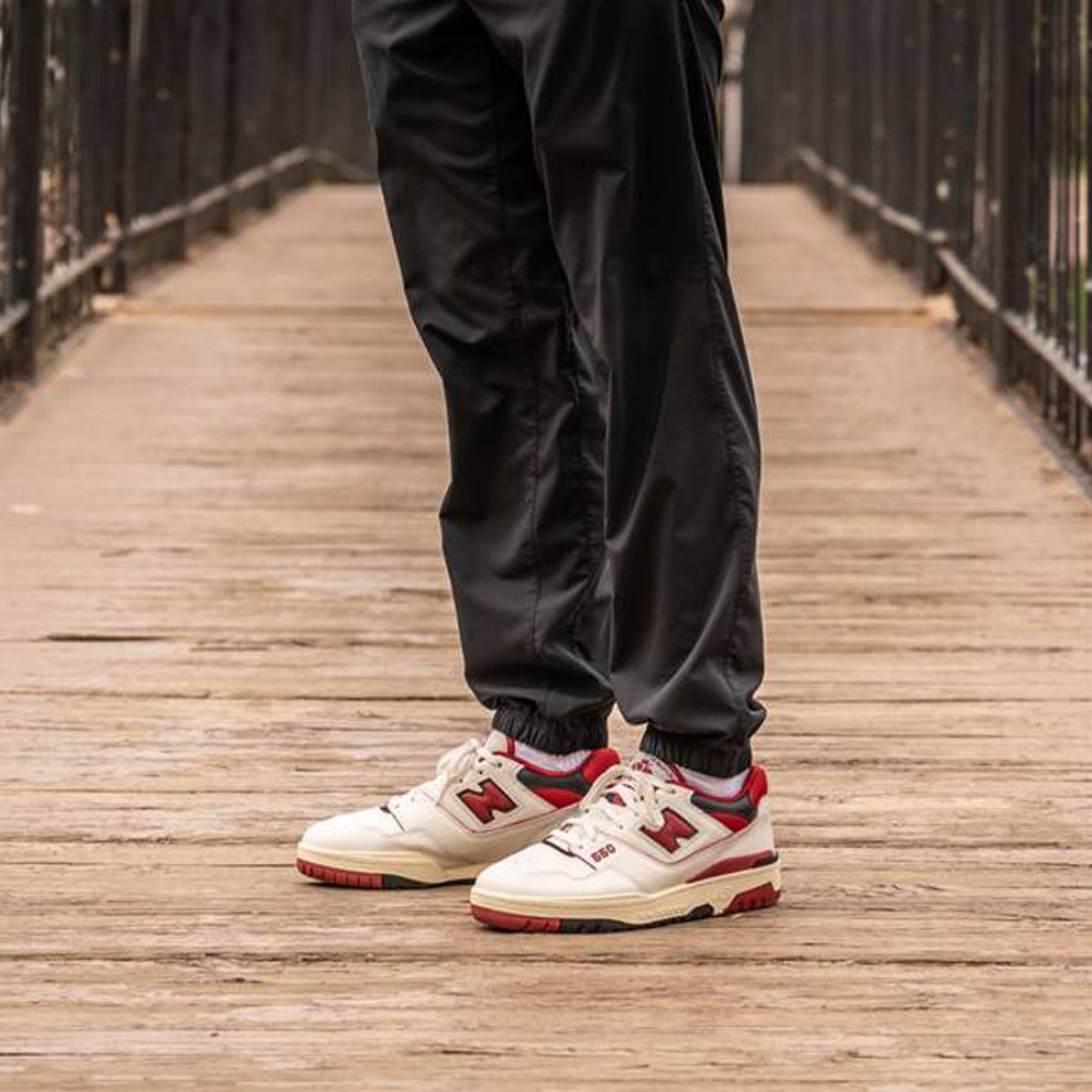 new balance 550 aime leon dore white red