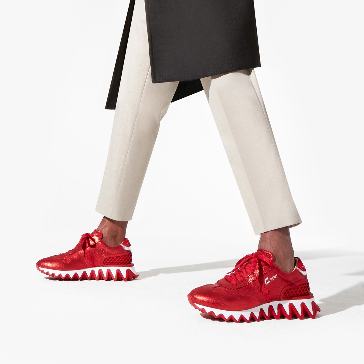 Christian Louboutin Men Loubishark Red - Image 6