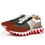 Christian Louboutin Men Loubishark Flat Brown/Grey/Red - Image 4