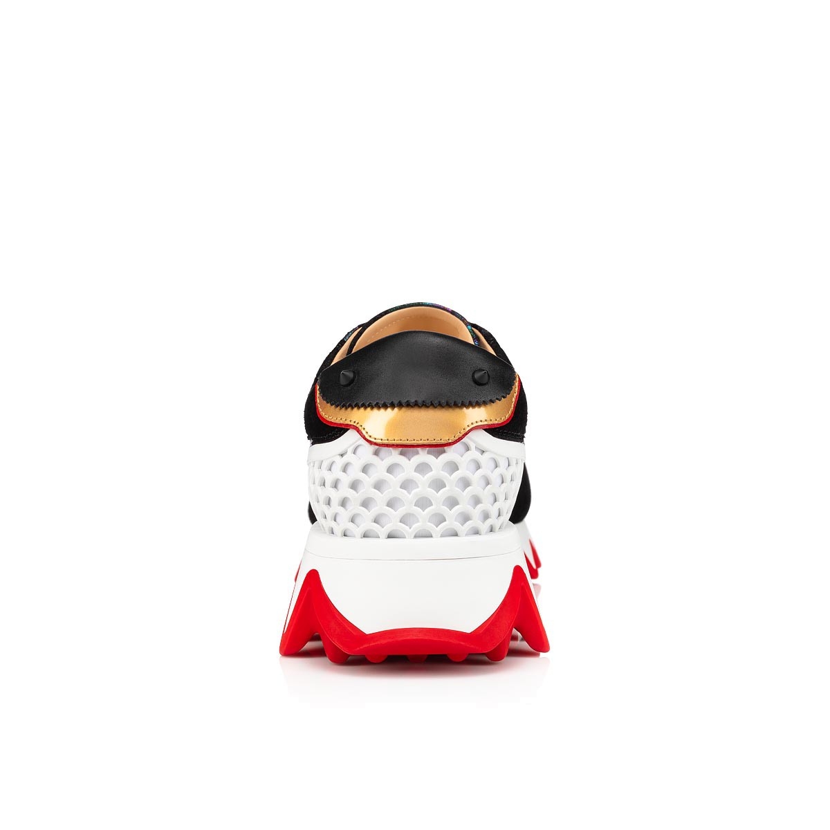 Christian Louboutin Men Loubishark Flat White/Black/Red - Image 11