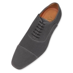 Christian Louboutin Greggo Orlato Velvet Oxford Navy/Grey - Image 6
