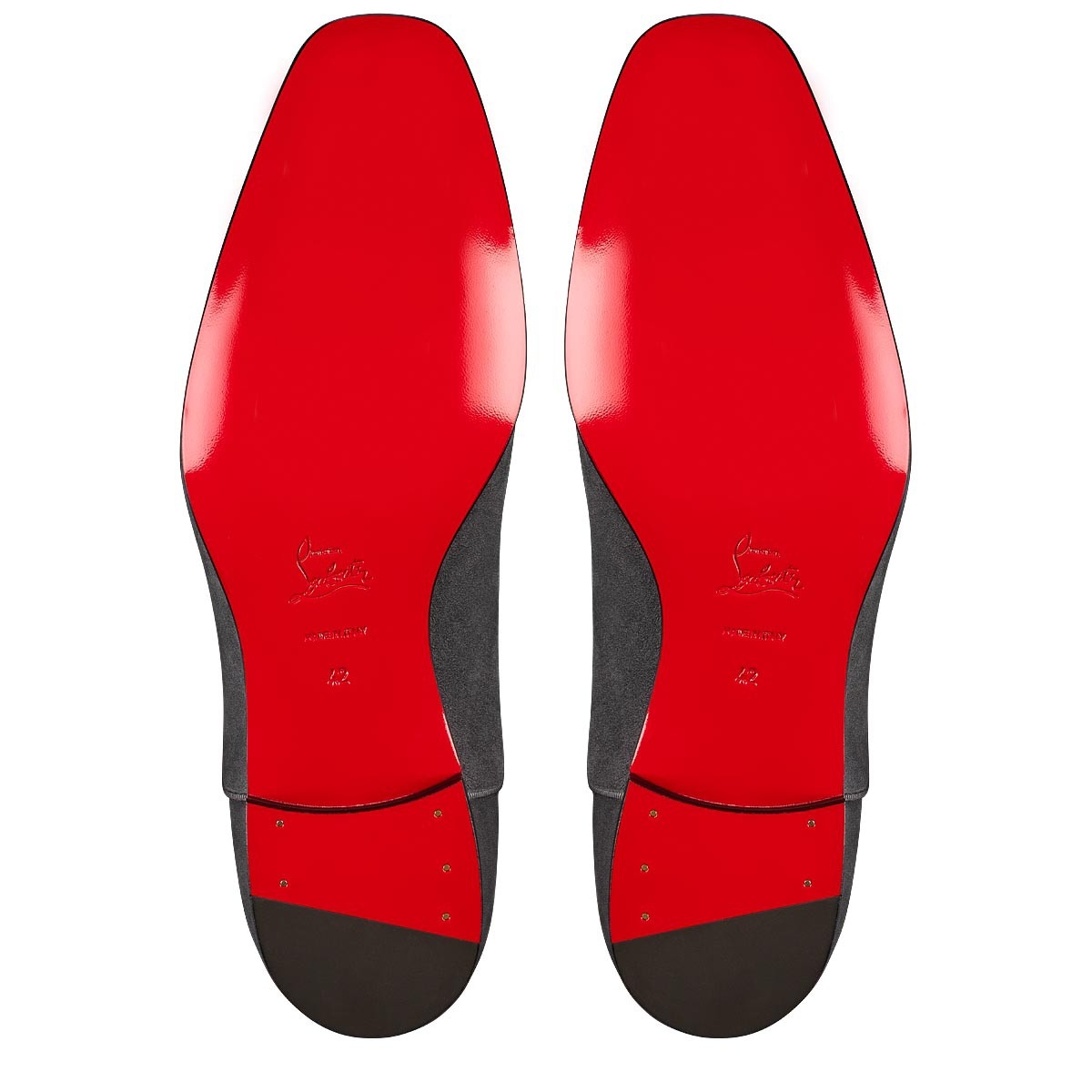 Christian Louboutin Greggo Orlato Velvet Oxford Navy/Grey - Image 9