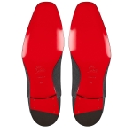 Christian Louboutin Greggo Orlato Velvet Oxford Navy/Grey - Image 9