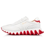 Christian Louboutin Men Loubishark Flat White/Black/Red - Image 3