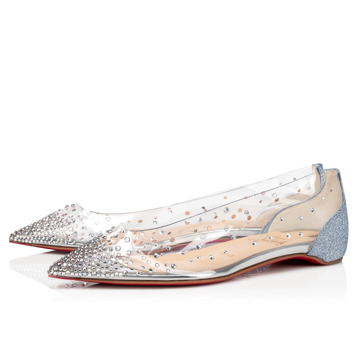 Christian Louboutin Degrastrassita Sliver Flat Women - Image 2