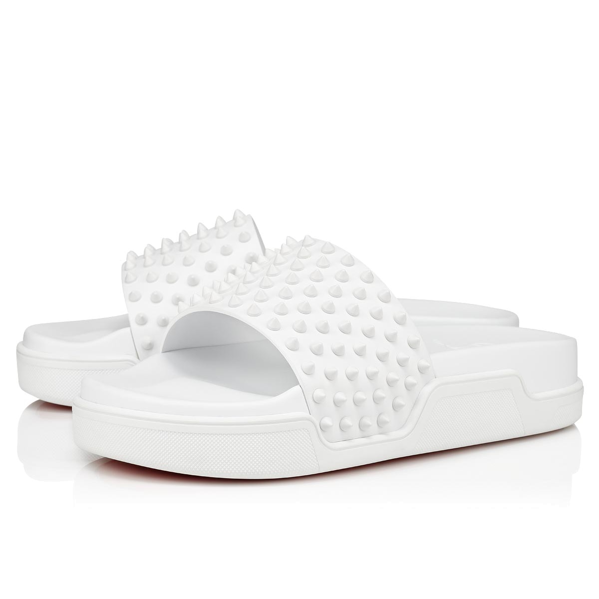 Christian Louboutin Men Pool Fun Flat White - Image 2