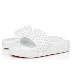 Christian Louboutin Men Pool Fun Flat White - Image 2