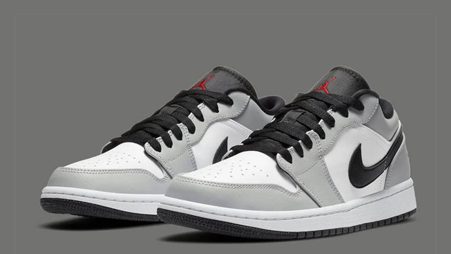 air jordan 1 low light smoke grey on feet