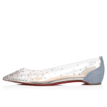 Christian Louboutin Degrastrassita Sliver Flat Women