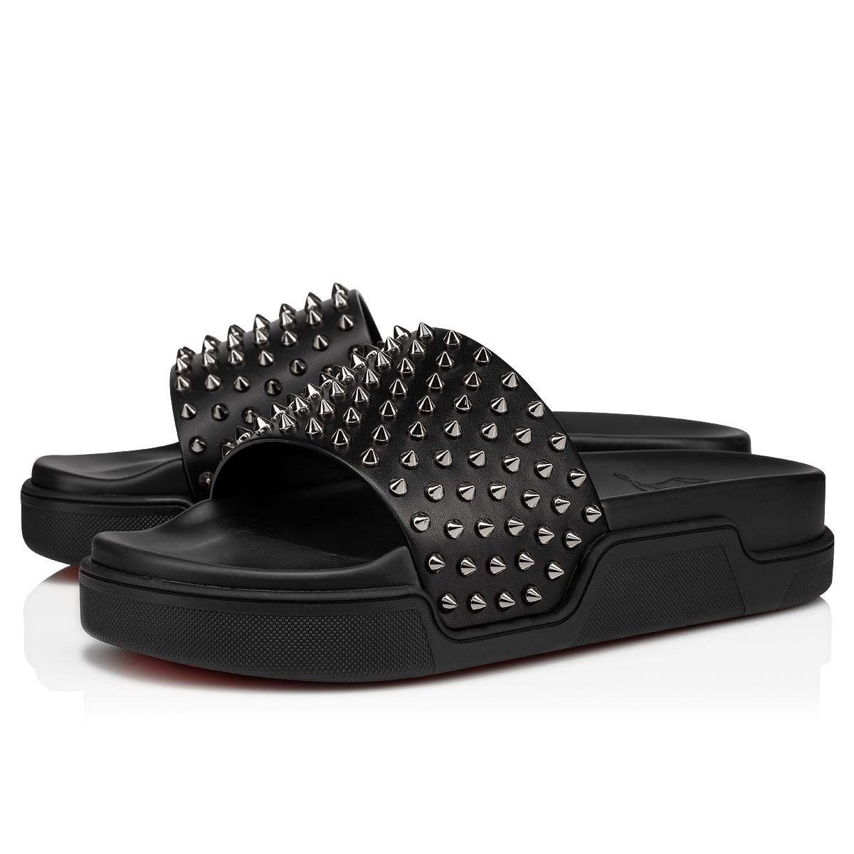 Christian Louboutin Men Pool Fun Flat Black - Image 2
