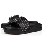 Christian Louboutin Men Pool Fun Flat Black - Image 2