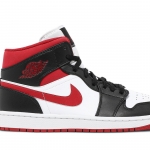 Air Jordan 1 Mid Black Gym Red - Image 6