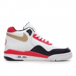 Nike Air Flight Legacy 89 White Black Red Metallic Gold - Image 2