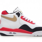 Nike Air Flight Legacy 89 White Black Red Metallic Gold - Image 3