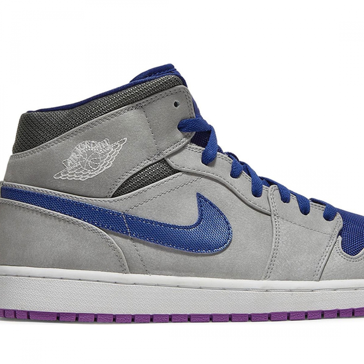 Air Jordan 1 Mid Matte Silver Purple - Image 3