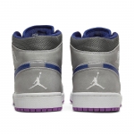 Air Jordan 1 Mid Matte Silver Purple - Image 7