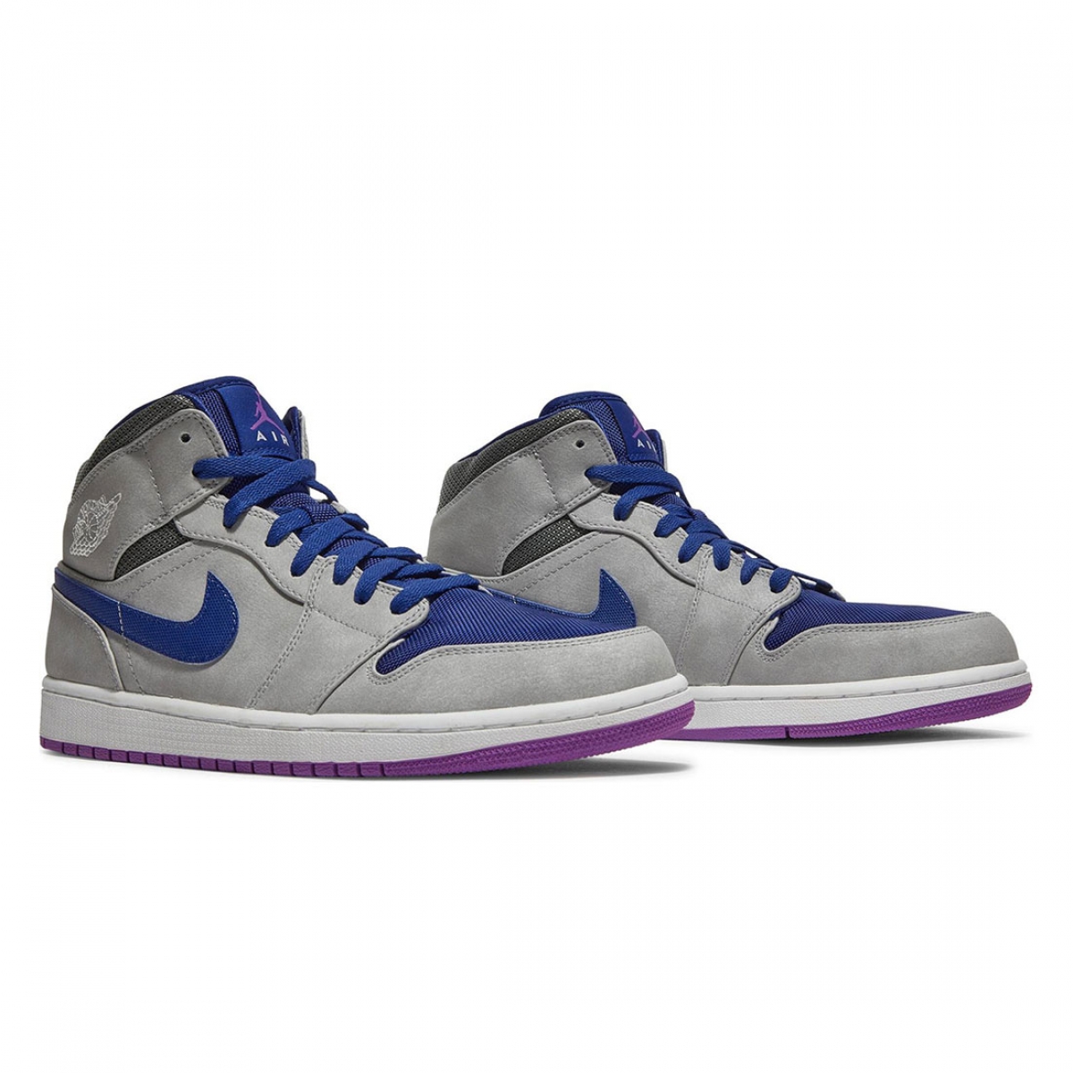 Air Jordan 1 Mid Matte Silver Purple - Image 6