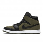 Air Jordan 1 Mid Olive Canvas