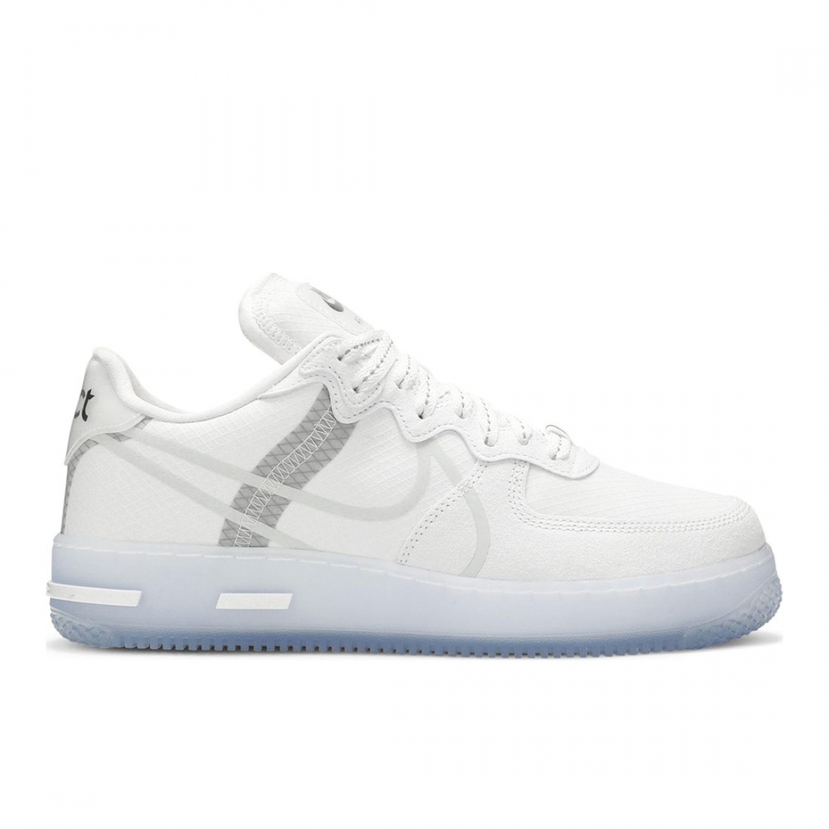 authentic air force 1 react white ice