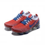 Nike Air VaporMax Flyknit 3 White/Blue/Red - Image 2
