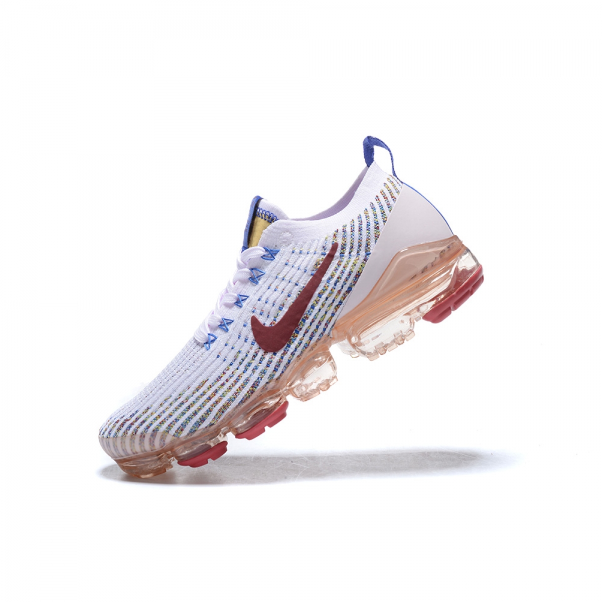 Nike Air VaporMax Flyknit 3 White Red - Image 2