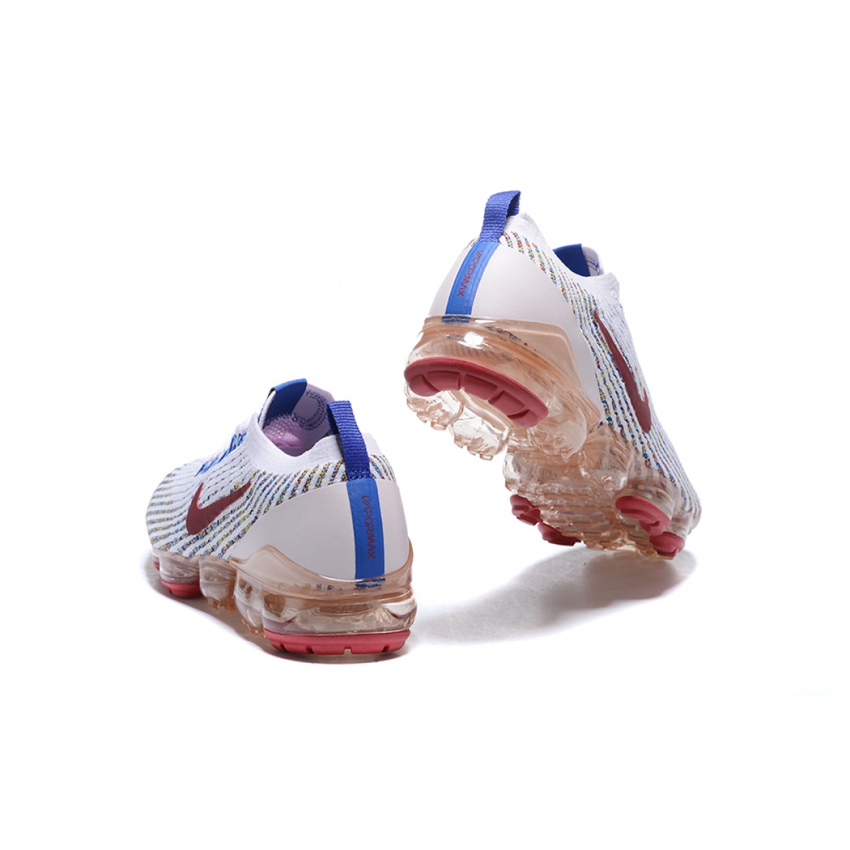 Nike Air VaporMax Flyknit 3 White Red - Image 5