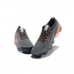 Nike Air VaporMax Flyknit 3 Grey Orange Metallic Silver - Image 5