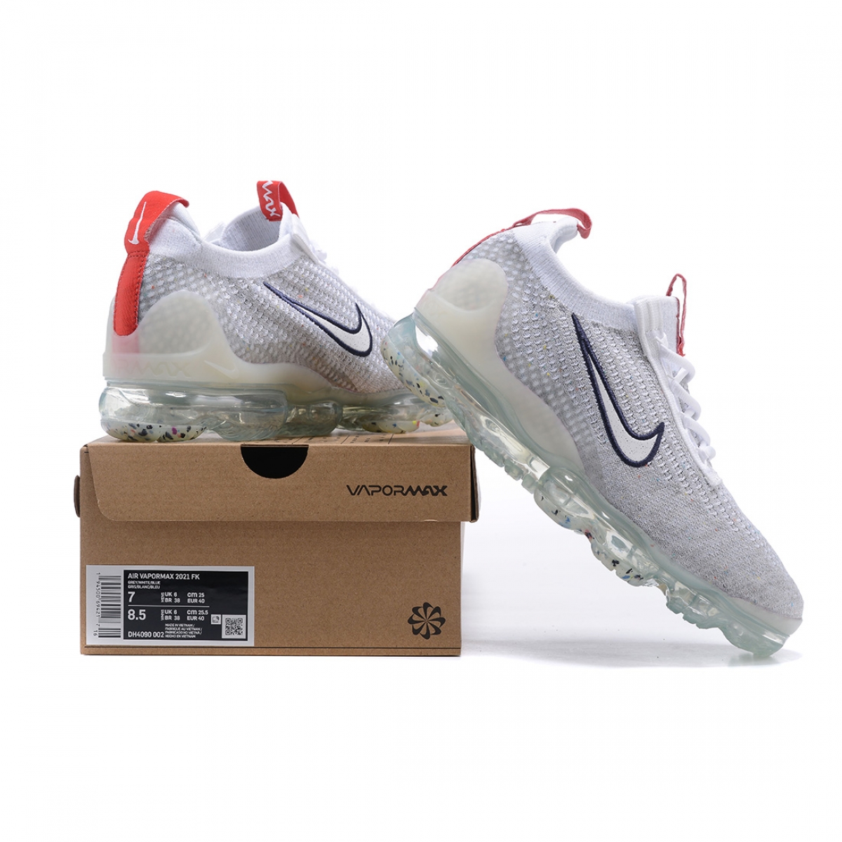 Nike Air VaporMax 2021 FK Black White - Image 7