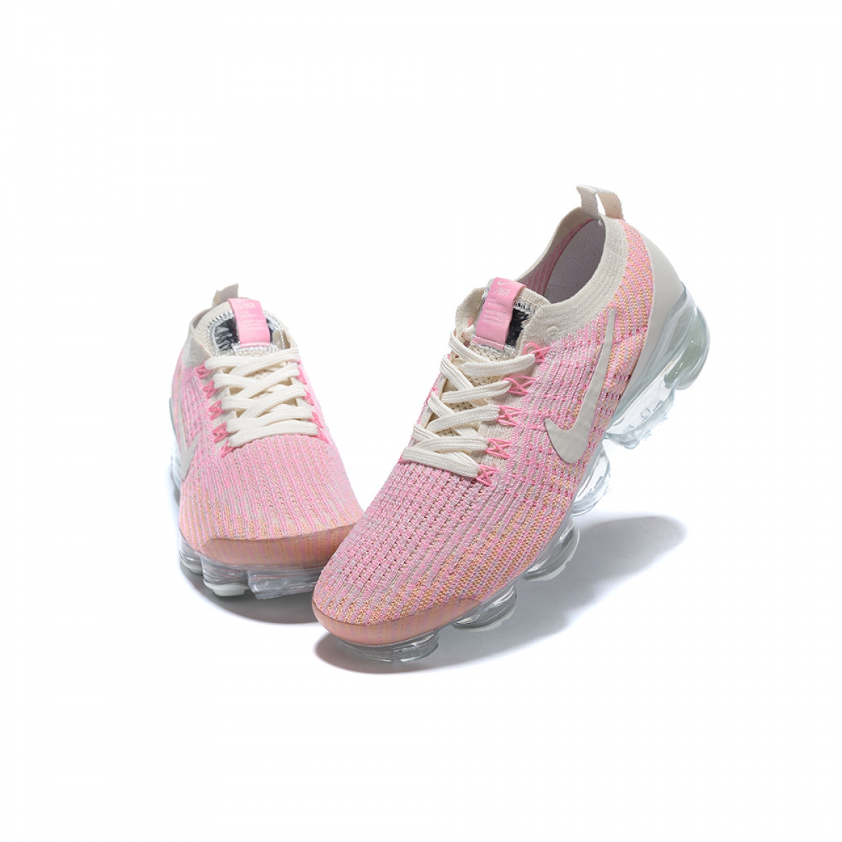 Nike Air VaporMax Flyknit 3 Pink White - Image 6