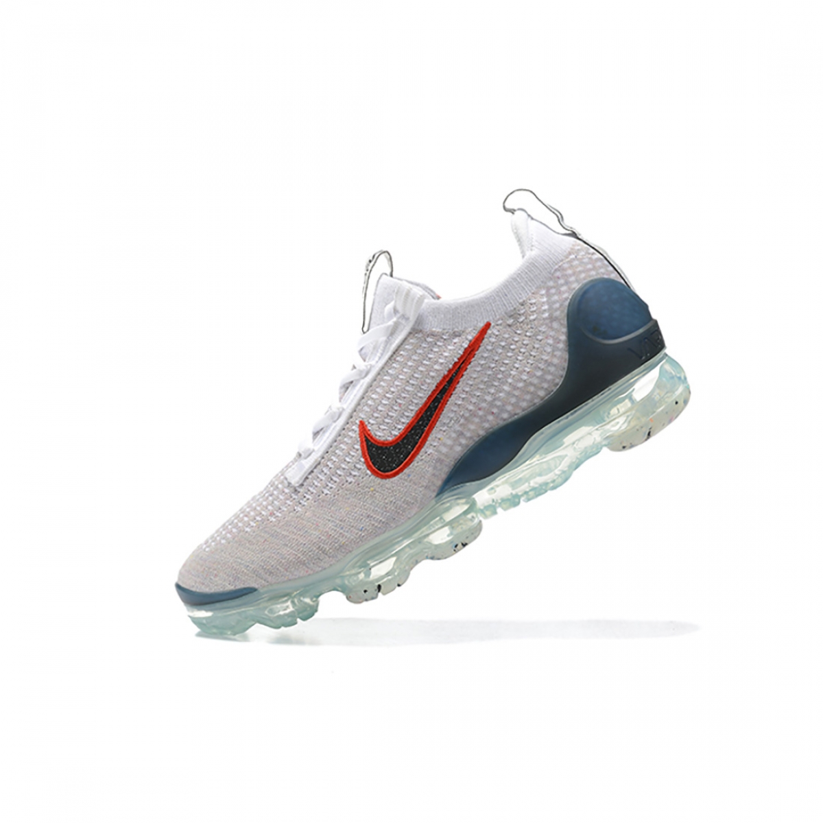 Nike Air VaporMax 2021 FK White Red - Image 2