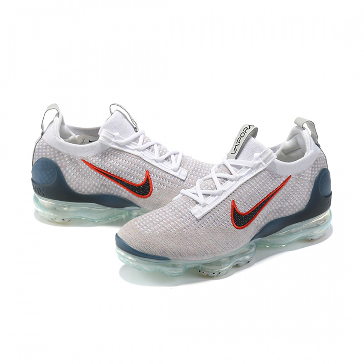 Nike Air VaporMax 2021 FK White Red - Image 3