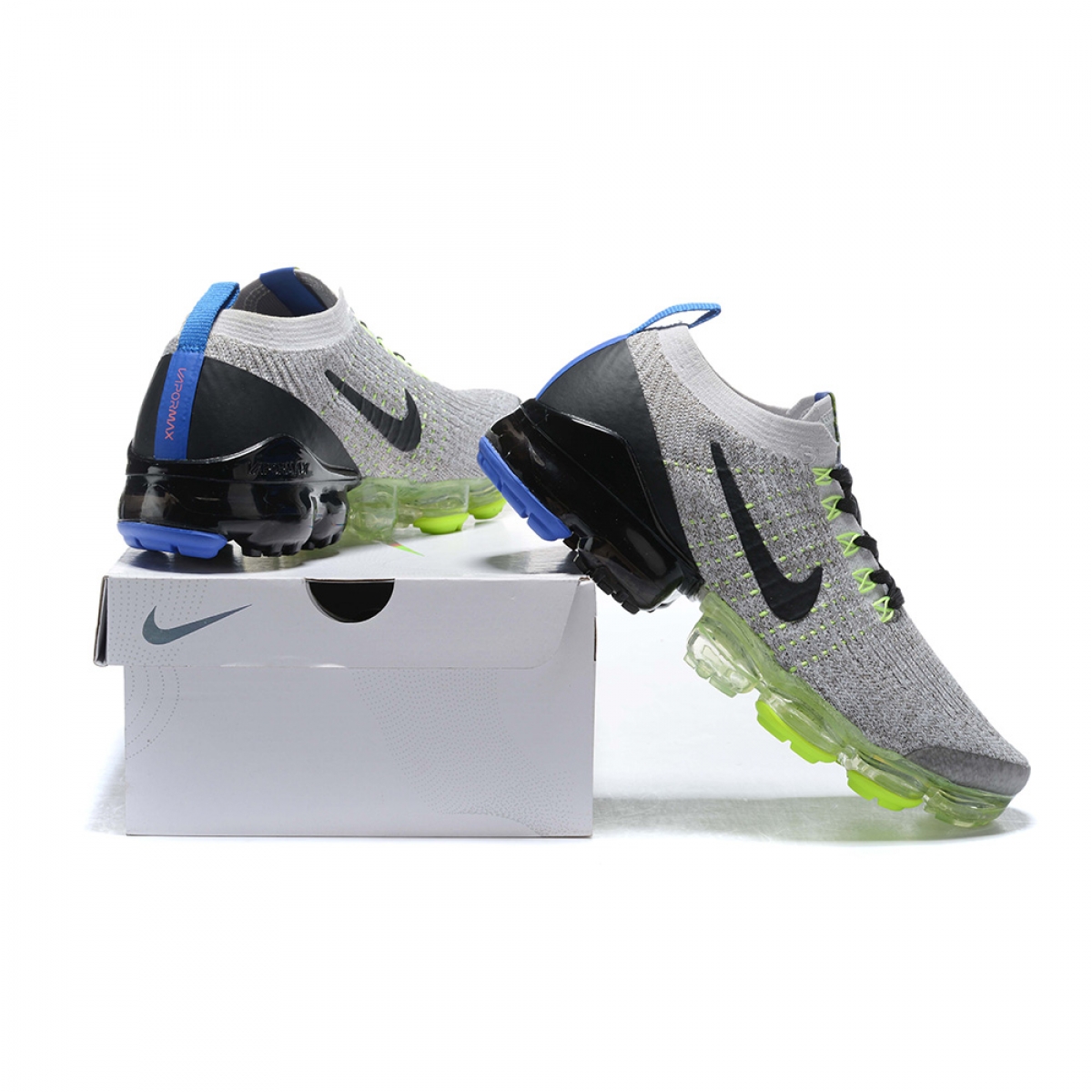 Nike Air VaporMax Flyknit 3 Vast Grey Dark Stucco - Image 8