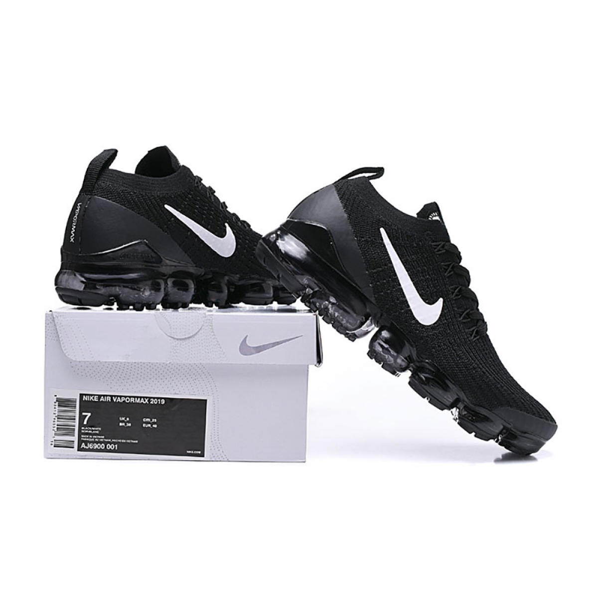 Nike Air VaporMax Flyknit 3 Black & White - Image 8