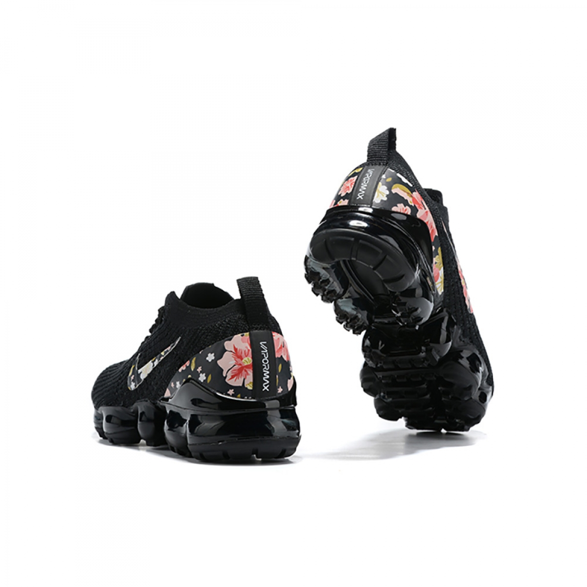 Nike Air VaporMax Flyknit 3 Black Floral - Image 5