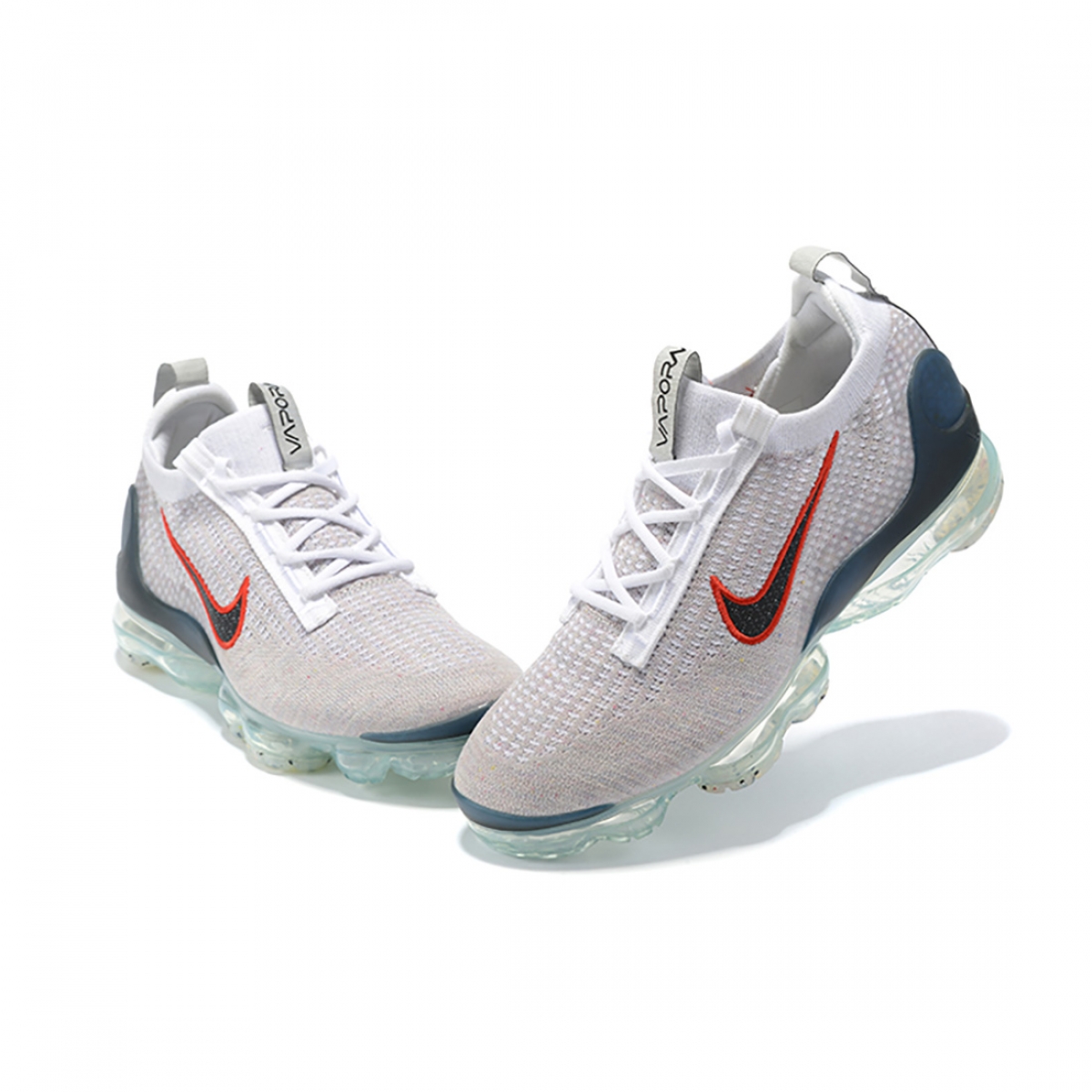 Nike Air VaporMax 2021 FK White Red - Image 4