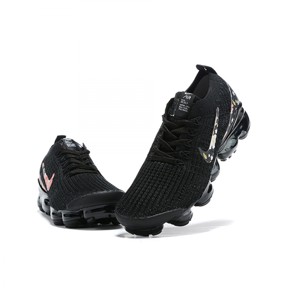 Nike Air VaporMax Flyknit 3 Black Floral - Image 6