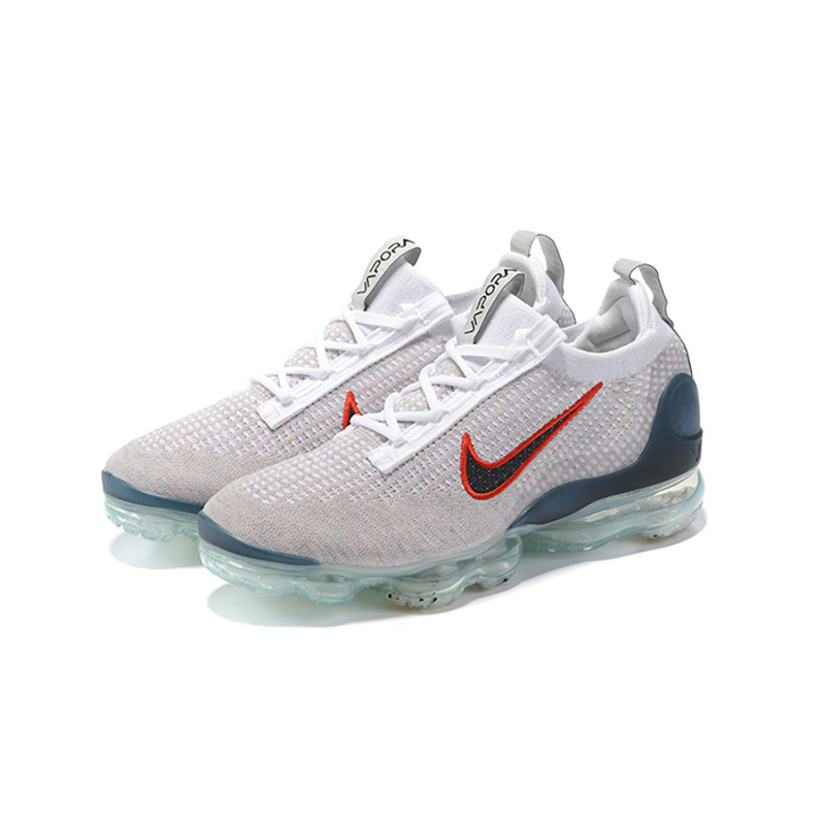 Nike Air VaporMax 2021 FK White Red - Image 6