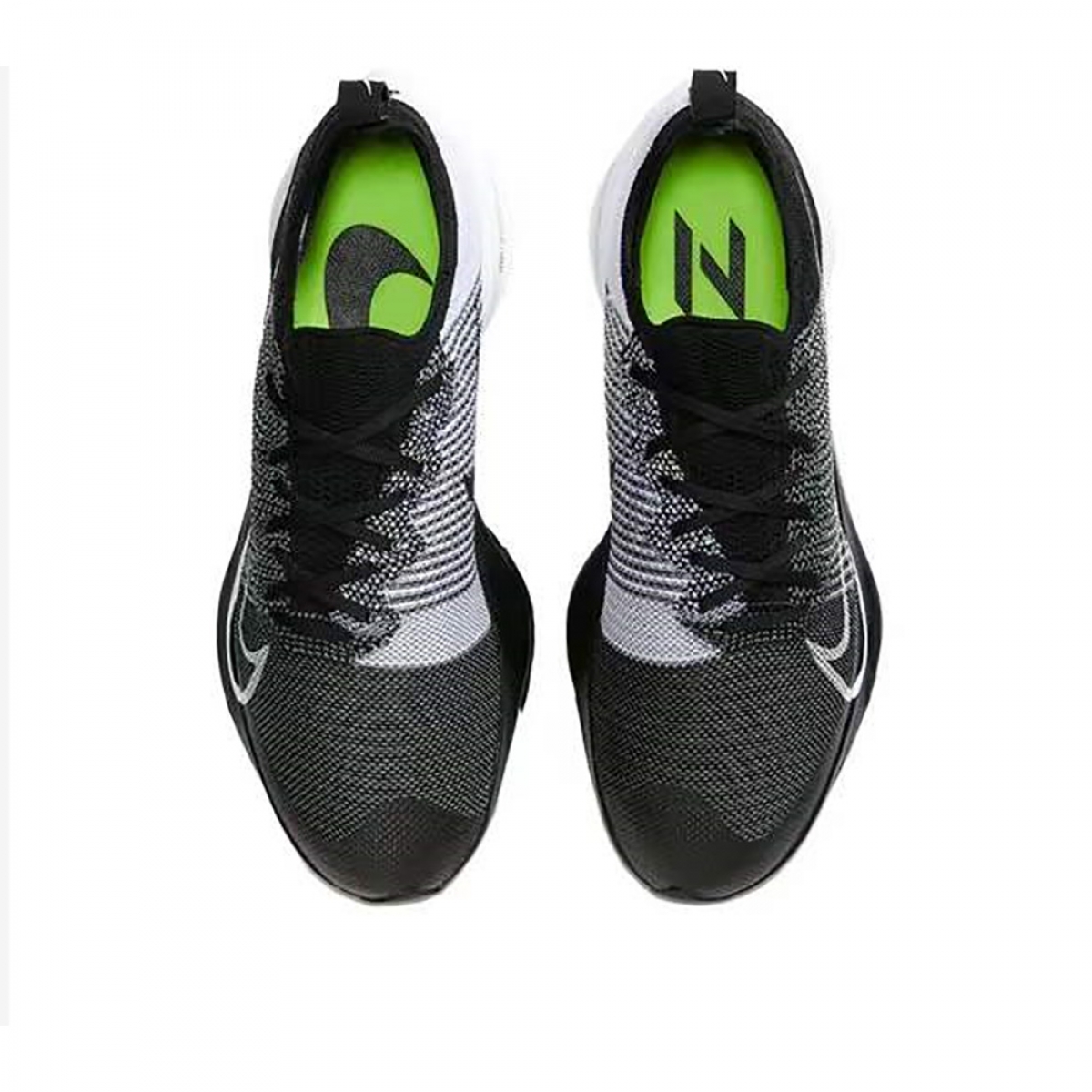 Air Zoom Tempo NEXT% Flyknit 'Black White Volt' - Image 2