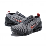 Air VaporMax Flyknit 3 GS 'Particle Grey University Red' - Image 3