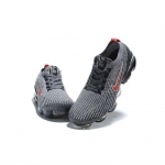 Air VaporMax Flyknit 3 GS 'Particle Grey University Red' - Image 6