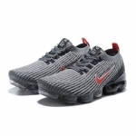 Air VaporMax Flyknit 3 GS 'Particle Grey University Red' - Image 5